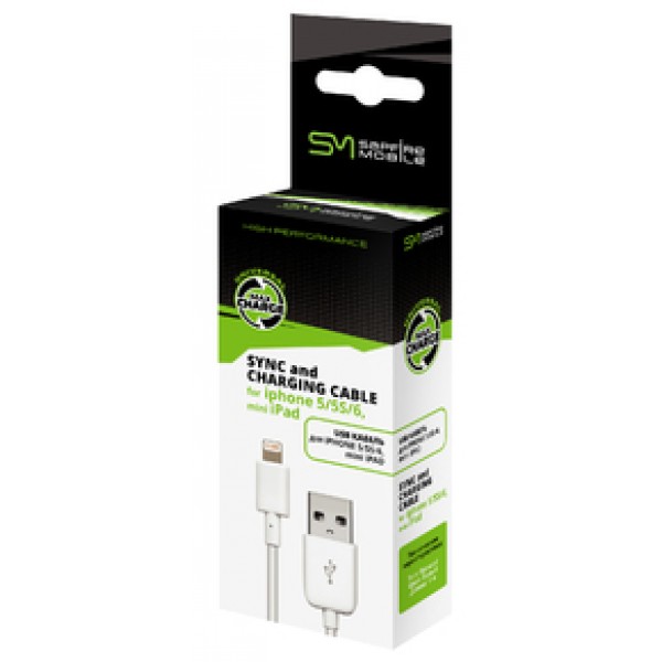SAM-0909- USB кабель для IPHONE 5/5S/6, Mini iPad.